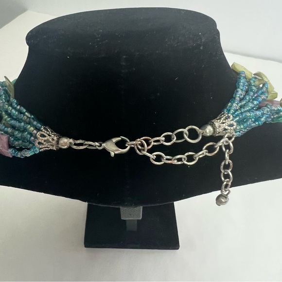 Unbranded Costume Jewelry Beaded Necklaces Lot/4 Tiered Multi Colors Appr. 18” - Picture 5 of 16
